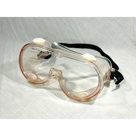 NEW IN PACKAGE Clear Safety Googles - Over Glasses- Adjustable Elastic- CE EN166 - Picture 4 of 11
